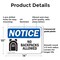Signmission No Backpacks Allowed, 14 in W x Rectangle, Plastic OS-2PACK-NS-P-1014-L-14386 - alternate 2